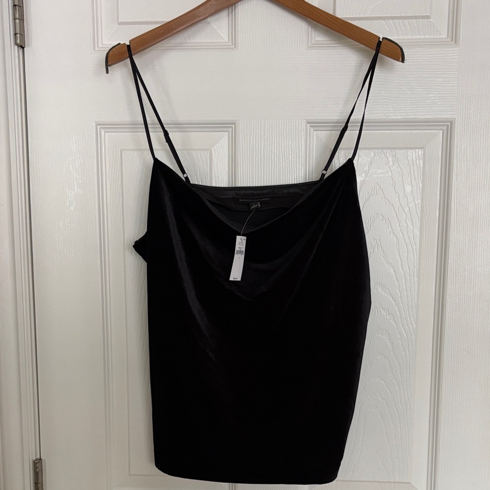 Banana Republic Black Velvet Camisole